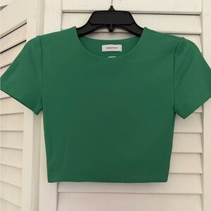 Babaton Green Contour Crew Top Size S